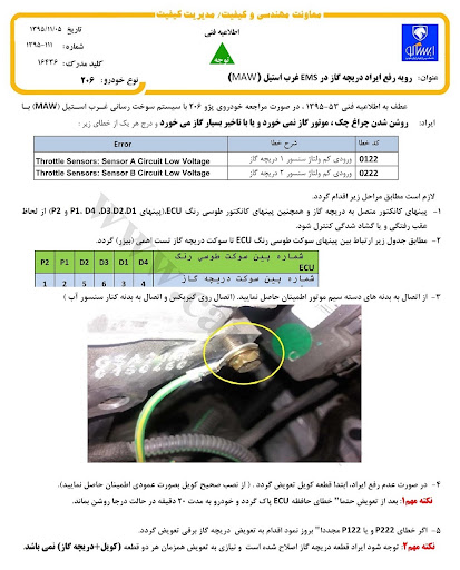 دلیل گاز نخوردن دنا،سمند،206اتومات